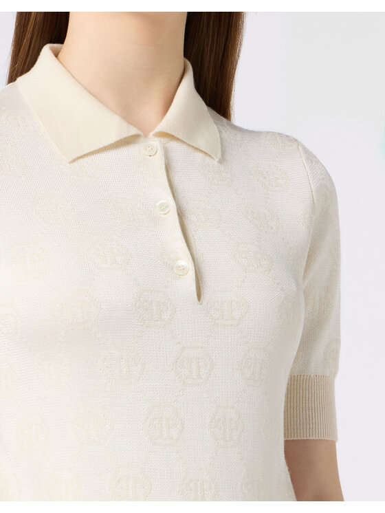 PHILIPP PLEIN PHILIPP PLEIN Polo 31378 Bianco Regular Fit