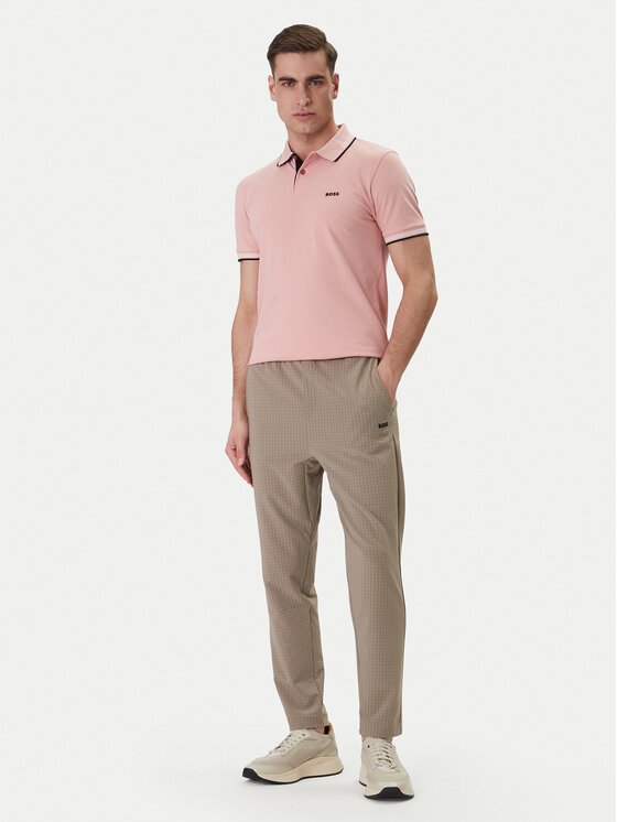 BOSS BOSS Polo Paul 50506193 Różowy Slim Fit
