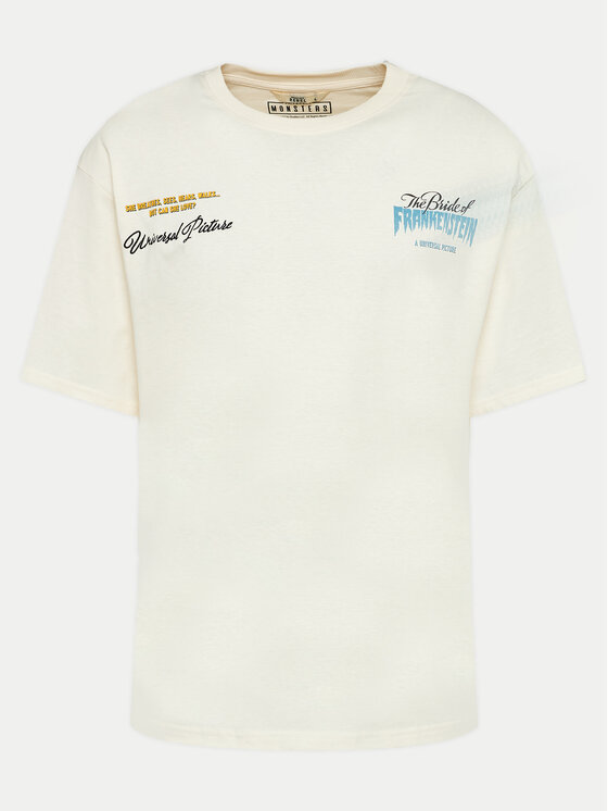 Redefined Rebel Redefined Rebel Tricou Pedro 221166 Bej Regular Fit