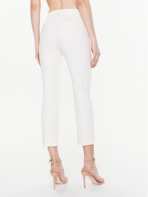 Weekend Max Mara Weekend Max Mara Auduma bikses Rana 2351310137 Écru Slim Fit