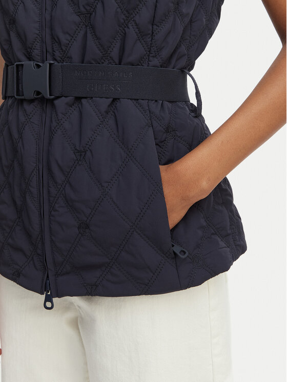 Guess Guess Bezrękawnik W6GL01 W1400 Granatowy Regular Fit