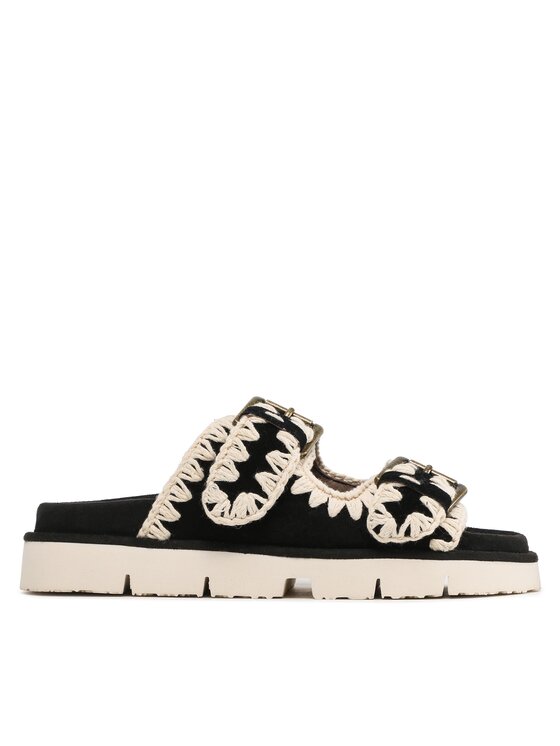 Şlapi Mou New Bio With Buckles SW461005A Negru