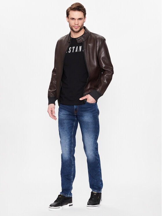 Mustang Mustang Jeansy Oregon 1006064 Niebieski Slim Tapered Fit
