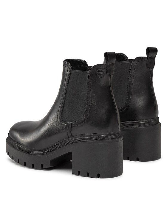 Tamaris Tamaris Kotníková obuv s elastickým prvkem 1-25459-41 Černá
