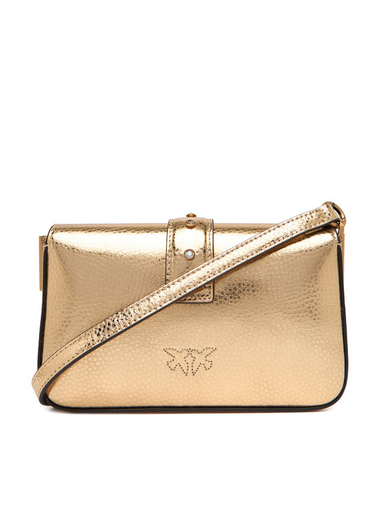 PINKO PINKO Torebka Love One Slouchy Baby AI 25-26 PCPL 105353 A2WD Złoty