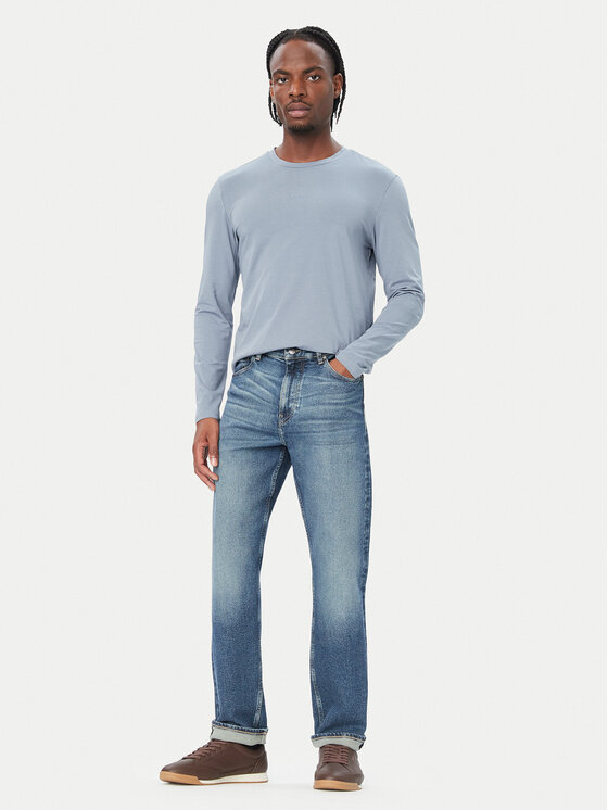 BOSS BOSS S dlouhým rukávem Tchark 50473286 Tmavomodrá Regular Fit