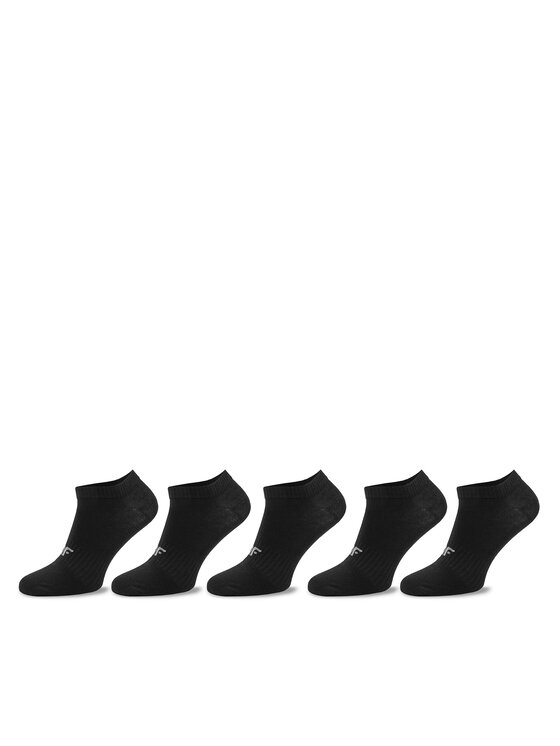 4F 4F Set di 5 paia di pedulini da bambini 4FJWSS24USOCF247 Nero