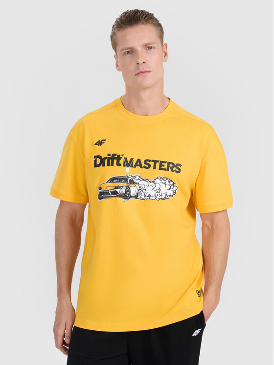 4F 4F T-Shirt TEAMWEAR Żółty Regular Fit
