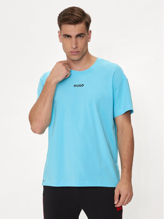 Hugo T-krekls Linked 50518646 Zils Relaxed Fit