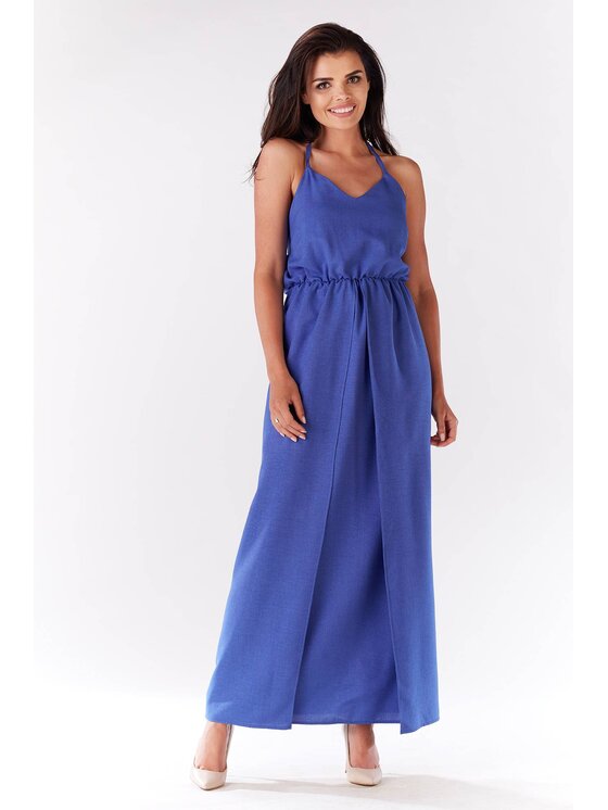 Infinite You Infinite You Sukienka letnia M138 Niebieski Basic Fit