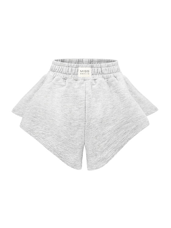 MissDenim MissDenim Szorty sportowe Flippy Skorts Szary Basic Fit