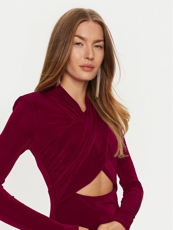 Bardot Bardot Rochie de seară Reno 58742DB Roșu Slim Fit