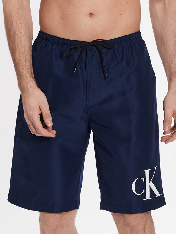 Calvin Klein Swimwear Kopalne hlače KM0KM00805 Mornarsko modra Regular Fit
