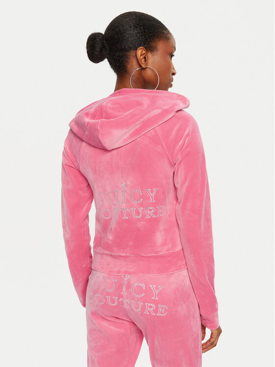 Juicy Couture Juicy Couture Majica dugih rukava Regal Madison JCBAS224828 Ružičasta Slim Fit