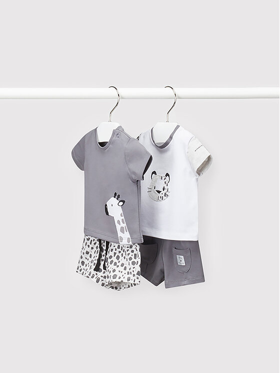 Completo 2 T-shirt e pantaloncini 1651 Multicolore...