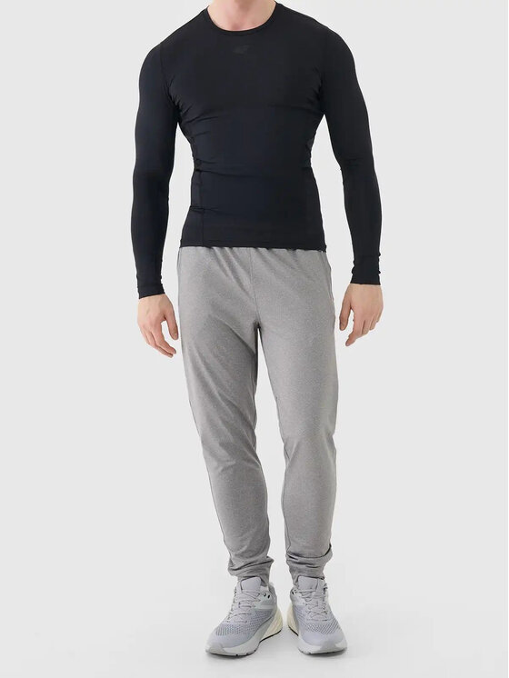 4F 4F Spodnie dresowe 4FWSS26TFTRM1046-25 Szary Active Fit