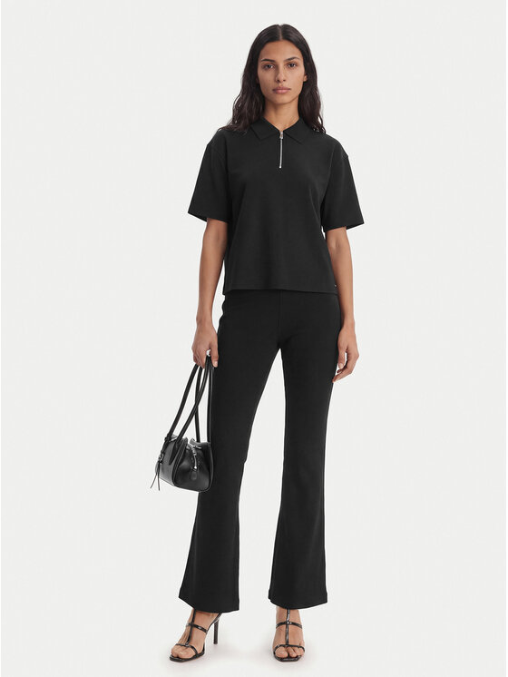 Calvin Klein Calvin Klein Polokošeľa LV044E241G Čierna Relaxed Fit
