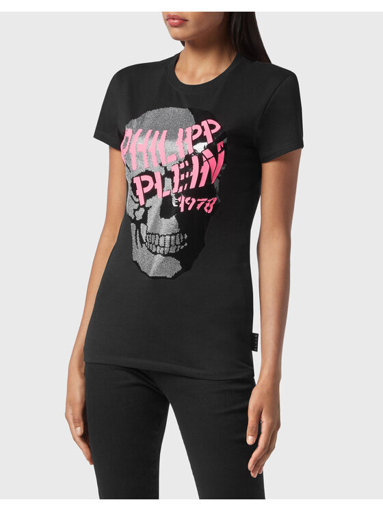 PHILIPP PLEIN PHILIPP PLEIN T-Shirt 681 Czarny Regular Fit