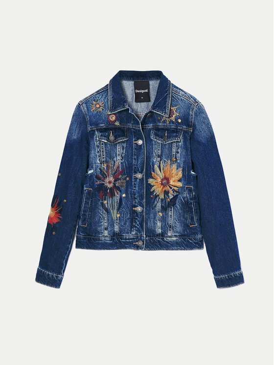 Desigual Desigual Teksajakk Atenas 24WWED18 Sinine Regular Fit