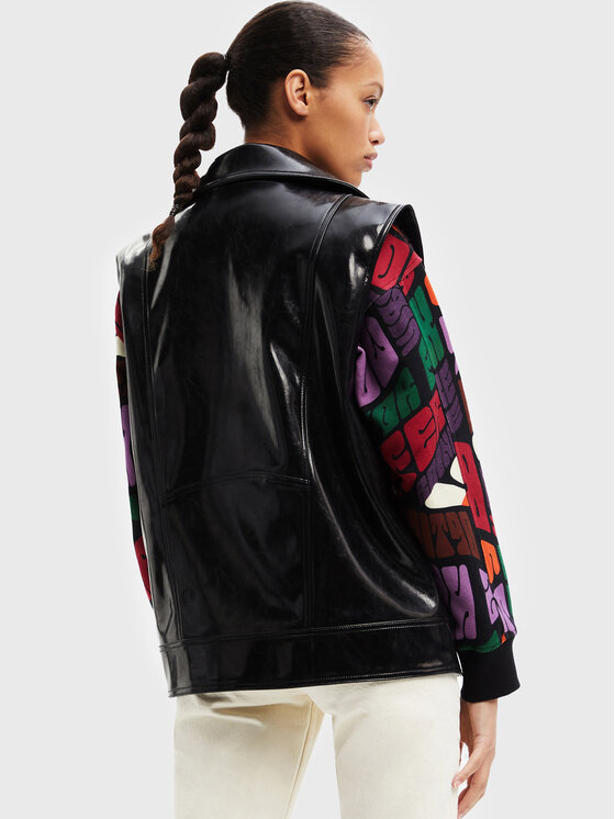 Gilet Tulsa 22WWEWAK Nero Oversize