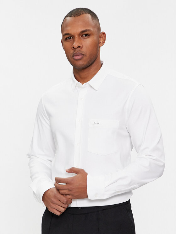 Calvin Klein Hemd K10K110858 WeiB Slim Fit Modivo