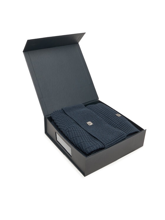 JOOP! JOOP! Set Schal und Mütze Feranto 30048148 Dunkelblau