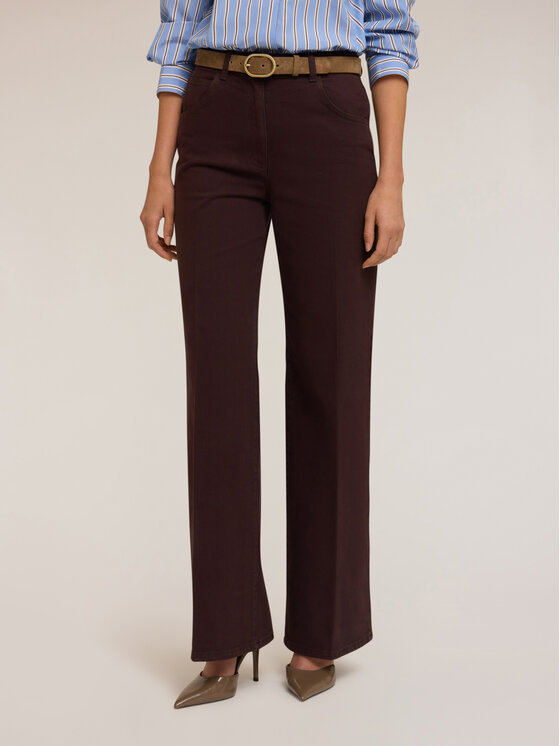 Motivi Motivi Pantaloni di tessuto P748Q004060N022 Marrone Over Fit