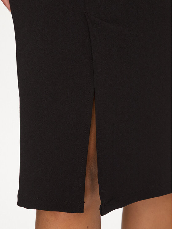 Rinascimento Rinascimento Koktel haljina CFC0115348003 Crna Slim Fit