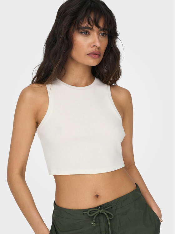 ONLY ONLY Top Vilma 15282771 Biela Slim Fit