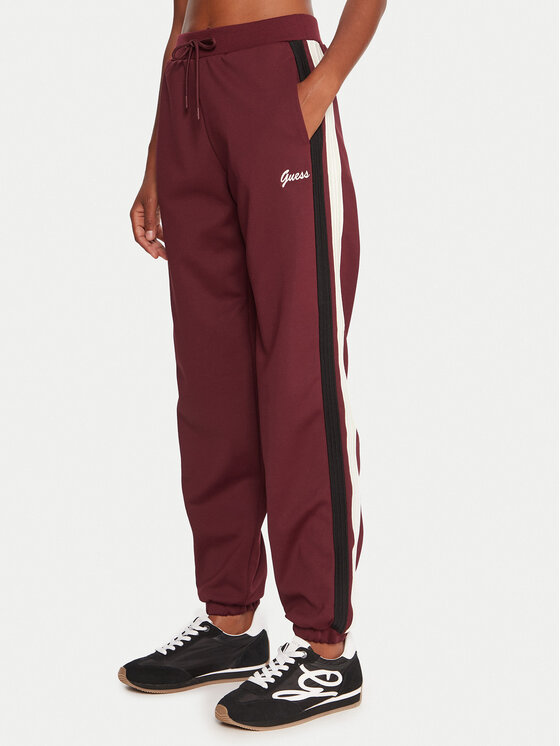 Guess Guess Pantaloni da tuta V5BB02 KCX22 Bordeaux Regular Fit