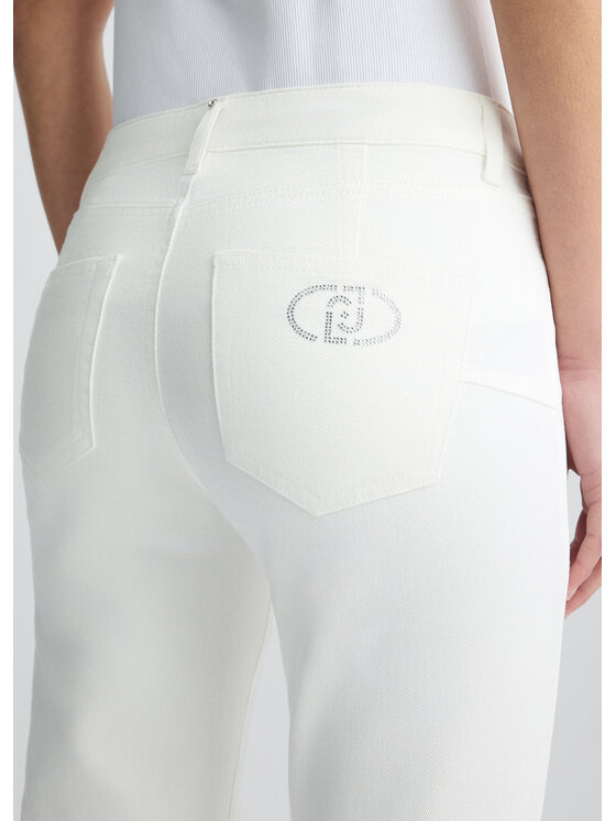 Liu Jo Liu Jo Pantaloni di tessuto UA5079T181610701 Bianco Slim Fit