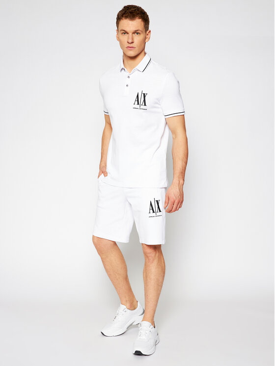 Armani Exchange Armani Exchange Pantaloncini sportivi 8NZSPA ZJ1ZZ 1100 Bianco Regular Fit