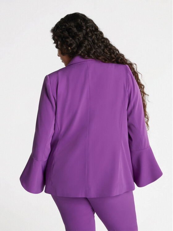 Fiorella Rubino Fiorella Rubino Marynarka Q500T000177N029 Fioletowy A-Line Fit