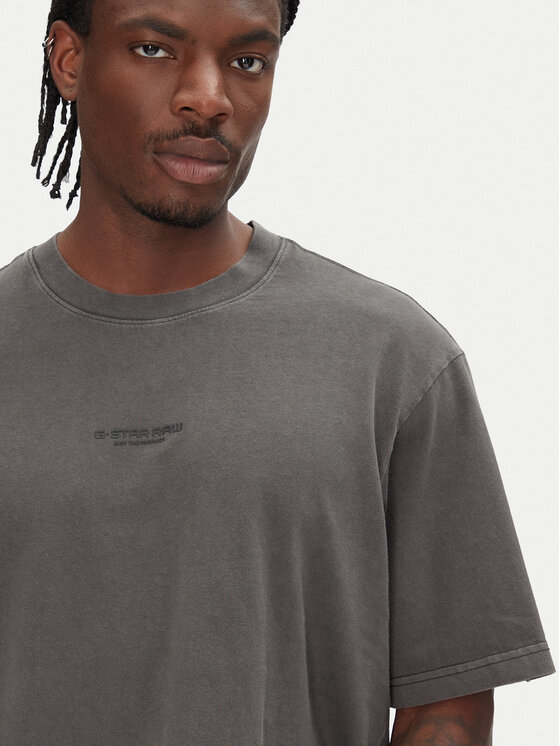 G-Star Raw G-Star Raw Majica Overdyed D24780-C756 Črna Boxy Fit