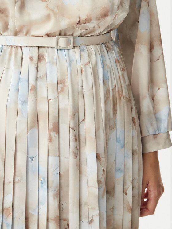 Rinascimento Rinascimento Φόρεμα κοκτέιλ CFC0127960003 Ανοιχτό μπεζ Regular Fit