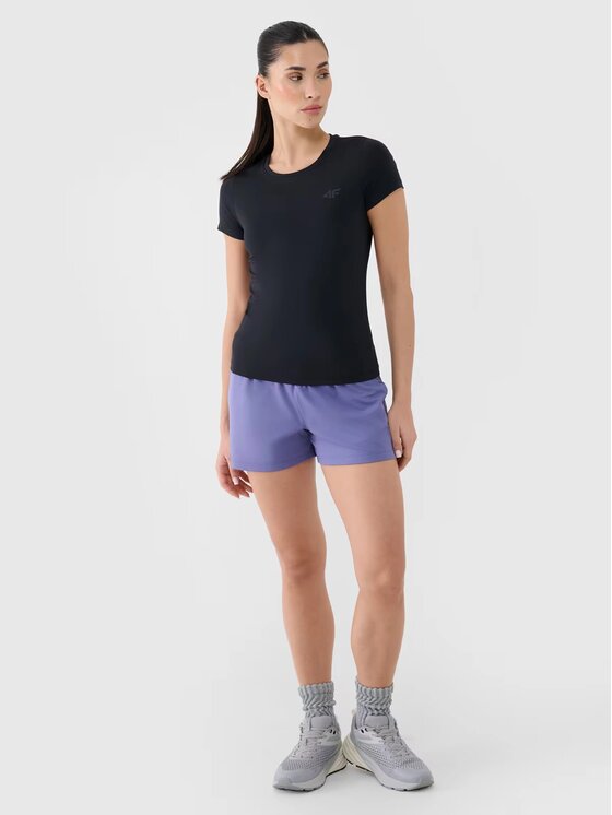 4F 4F T-Shirt 4FWMM00TFTSF1828-20S Czarny Regular Fit