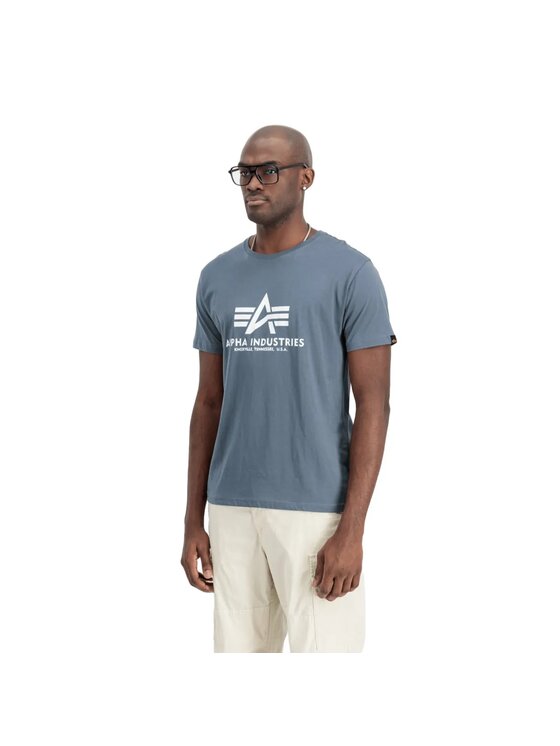 Alpha Industries Alpha Industries Tričko AI.100501 Modrá Regular Fit