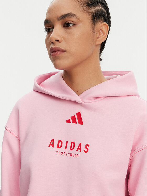 adidas adidas Majica dugih rukava ALL SZN Graphic JJ4519 Ružičasta Loose Fit