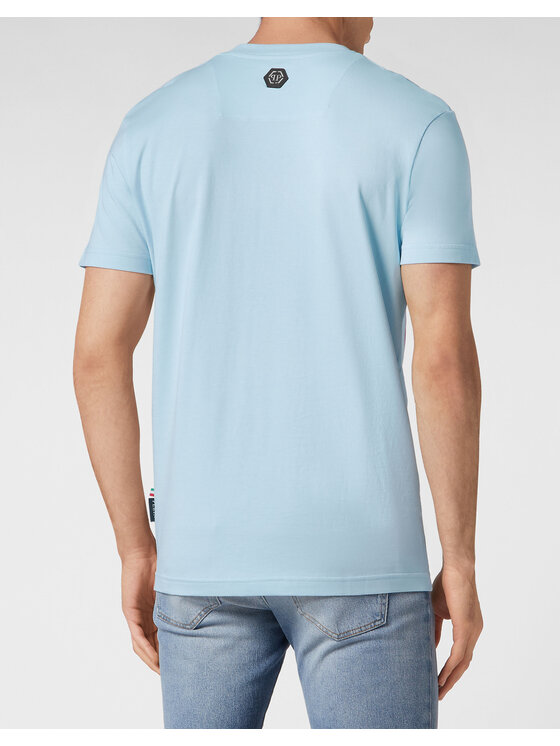 PHILIPP PLEIN PHILIPP PLEIN T-Shirt 9899 Světle modrá Regular Fit