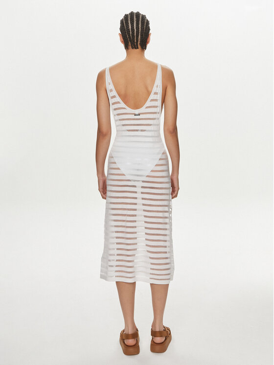 Calvin Klein Swimwear Calvin Klein Swimwear Sukienka plażowa KW0KW02464 Biały Regular Fit
