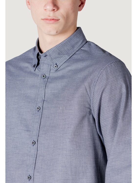 Armani Exchange Armani Exchange Camicia XM000442 AF13080 Blu To Fit