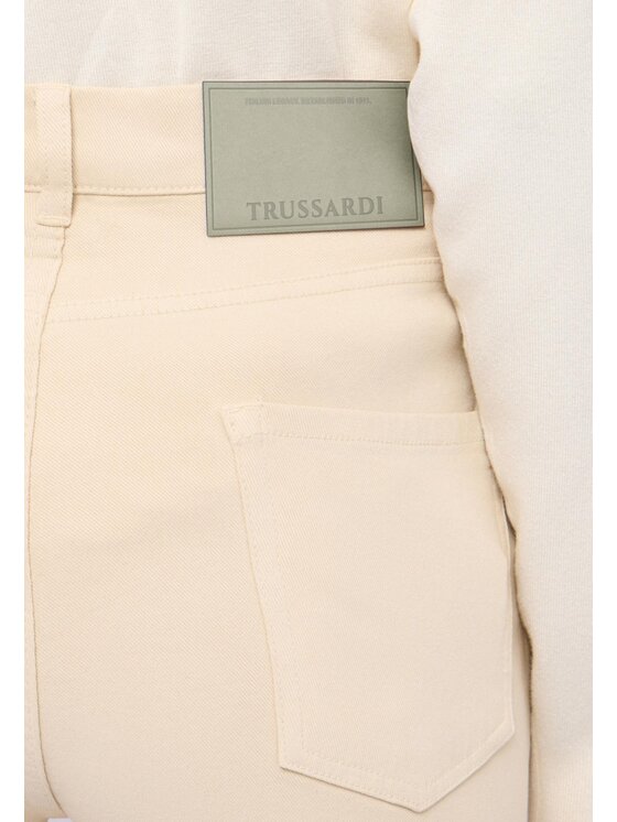 Trussardi Trussardi Pantaloni di tessuto P7009100284N002 Beige Over Fit