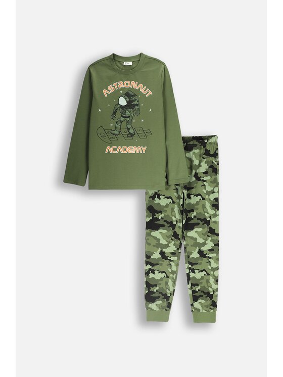Coccodrillo Coccodrillo Piżama ZC4448106PJS-027 Khaki Regular Fit