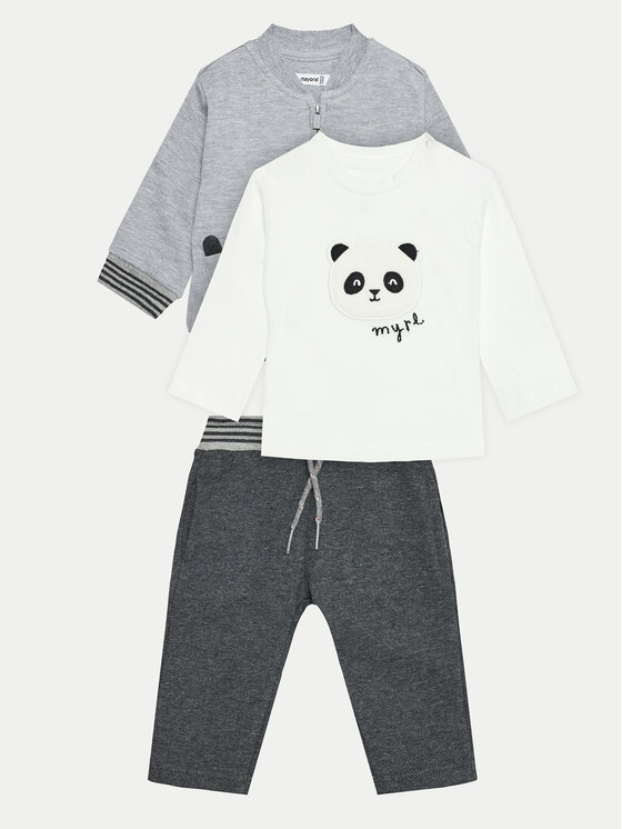 Mayoral Mayoral Set Sweatshirt, Bluse und Hose 2818 Grau Regular Fit