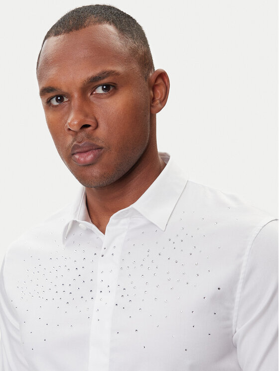 Armani Exchange Armani Exchange Marškiniai XM001504 AF10192 U0002 Balta Regular Fit
