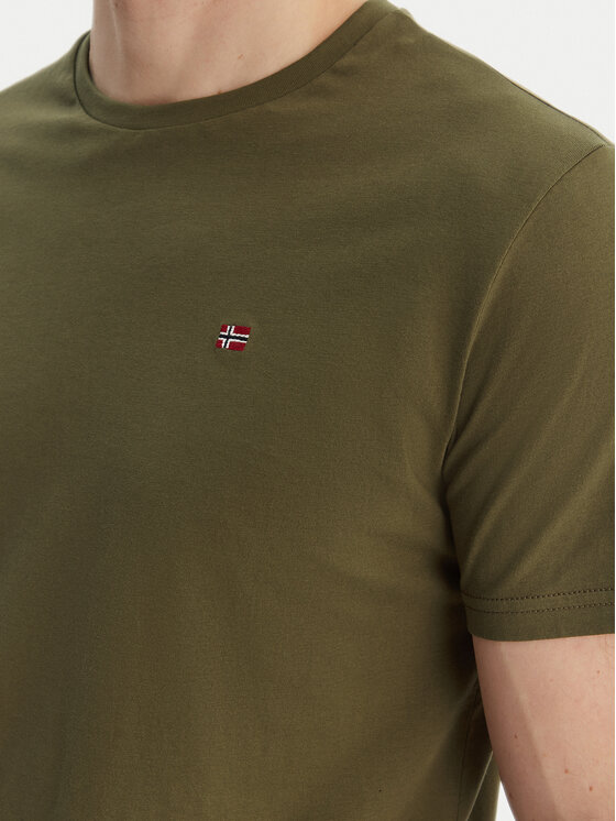 Napapijri Napapijri T-Shirt Salis NP0A4H8D Grün Regular Fit