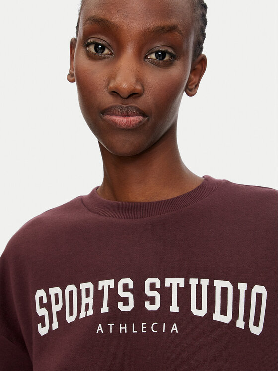 Athlecia Athlecia Jopa Giannis W Crew Neck EA243363 Bordo rdeča Regular Fit