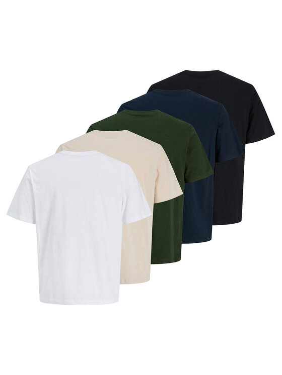 Jack & Jones Jack&Jones Комплект 5 тишърти Yuki 12288322 Цветен Relaxed Fit