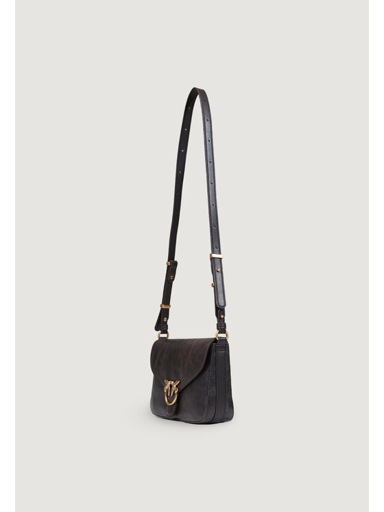 PINKO PINKO Borsetta LOVE SATCHEL MINI CLOUD LEATHE Marrone