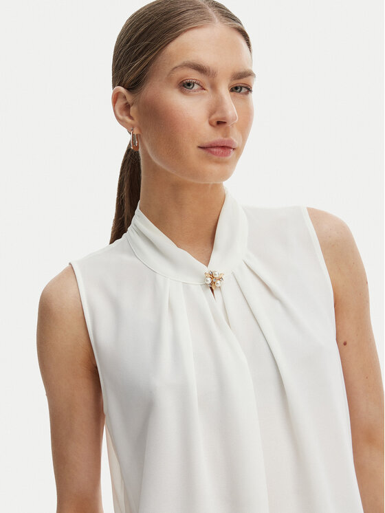 Rinascimento Rinascimento Блуза CFC0127646003 Бял Regular Fit